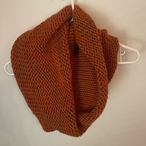 Cozy Orange Knit Scarf
